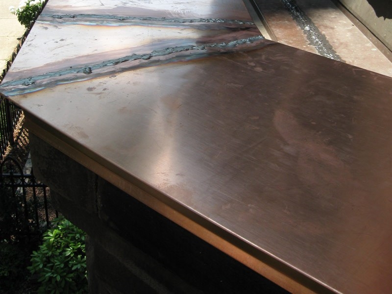 Copper Coping Roof