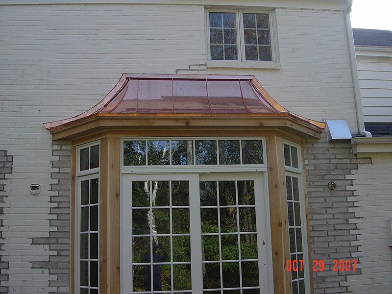 Copper Bay Windows Roof